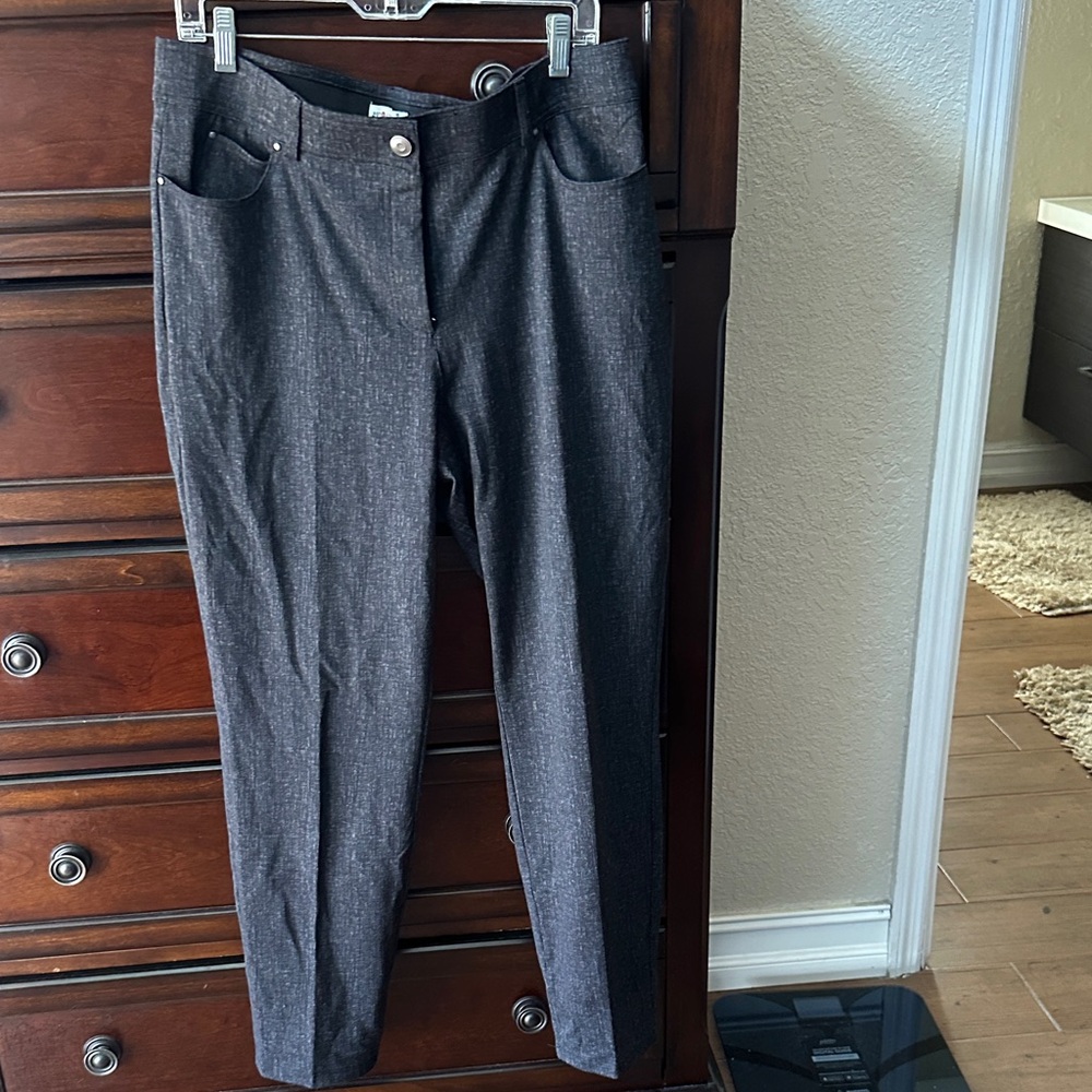 Madison Charcoal Textured Trousers
